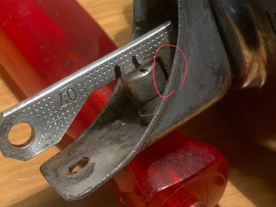 Schubstange steht fast auf Anschlag